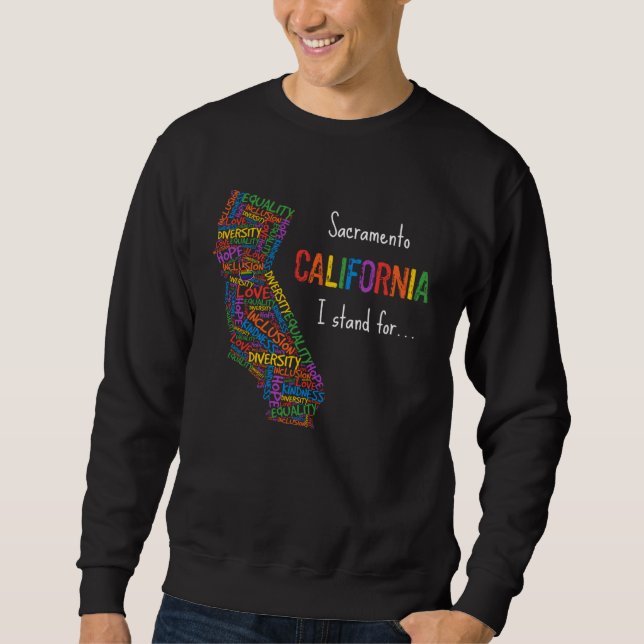 Moletom California Sacramento Gay LGBTQ Pride Month Equali (Frente)