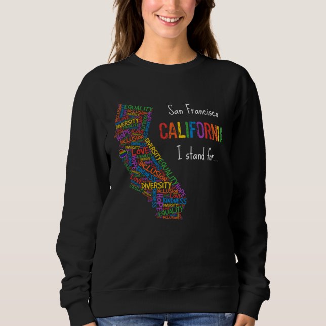 Moletom California San Francisco Gay LGBTQ Pride Month Equ (Frente)