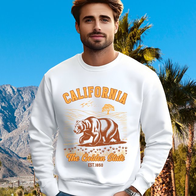 Moletom California State Pride – Bear & Wildflower  (Criador carregado)
