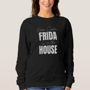Moletom Calm Frida Está Na Casa Frida