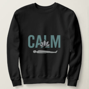 Moletom Calm Yoga Savasana Pose Design