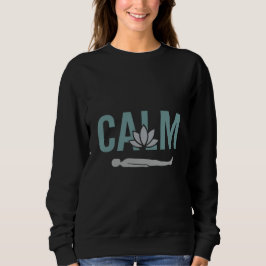 Moletom Calm Yoga Savasana Pose Design