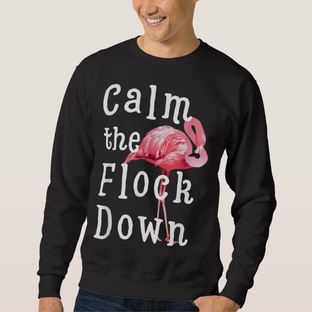 Moletom Calma, Flamingo Girl |Funny Flamingo (Frente)