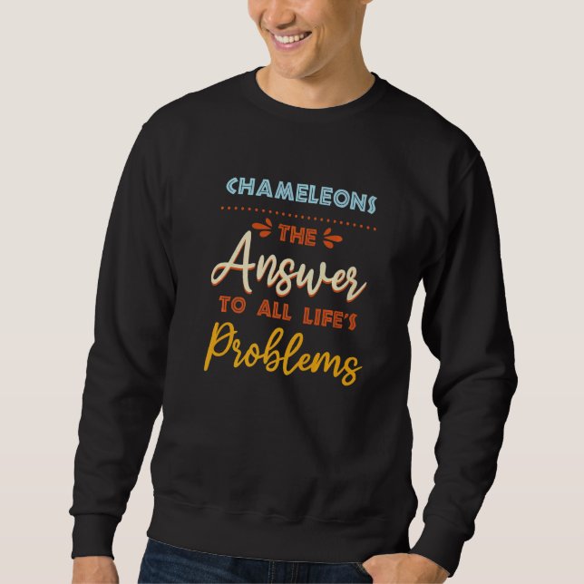 Moletom Camaleões Respondem a Todos os Problemas Meme Anim (Frente)