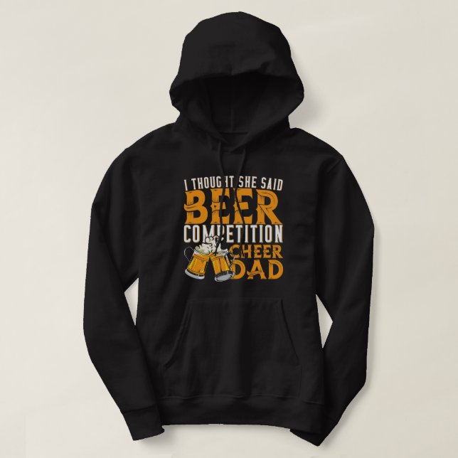 Moletom Camarada de Cheerhead, Pai da Competição de Cervej (Frente do Design)