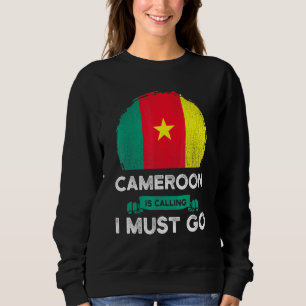 Moletom Camarões Está Ligando Para Eu Ir Bandeira Camarões