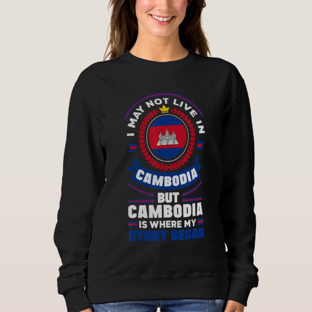 Moletom Cambodia Cambodian Cambodia Flag Quote_1 (Frente)