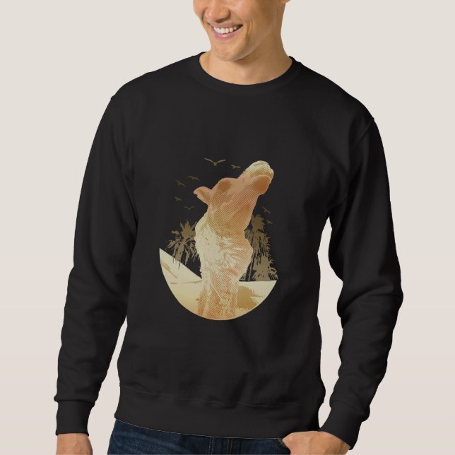 Moletom Camel Arabian Desert Animal Camel Palm Pássaros (Frente)