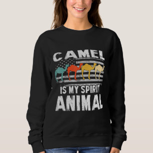 Moletom Camel É Minha Espécie Animal Vintage Bandeira Amer