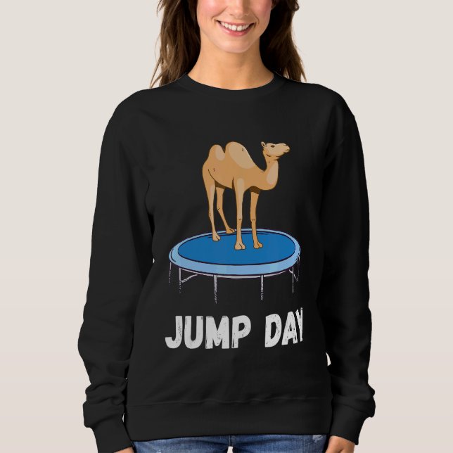 Moletom Camel Jump Day Jumping Camel Jogando Camelo Árabe (Frente)
