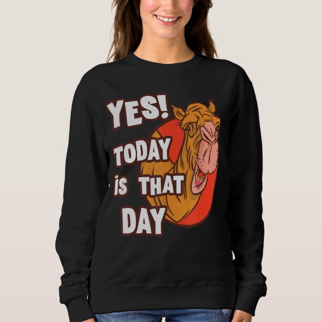 Moletom Camel Sim Hoje É O Dia Da Quarta-Feira Hump D (Frente)