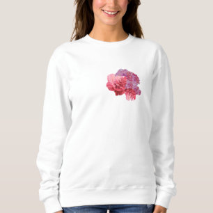 Moletom Camellias & Rosas: Um Dueto de Aquarela