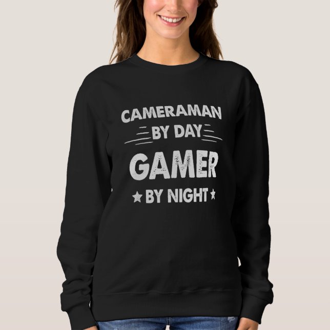 Moletom Cameraman By Day Gamer By Night (Frente)