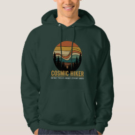 Moletom Caminhante Cósmico Retro Anos 70 Pôr do Sol Espaço