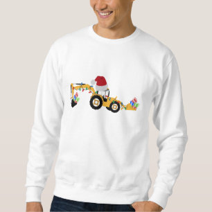 Moletom Caminhão de Construção da Rodada de Natal