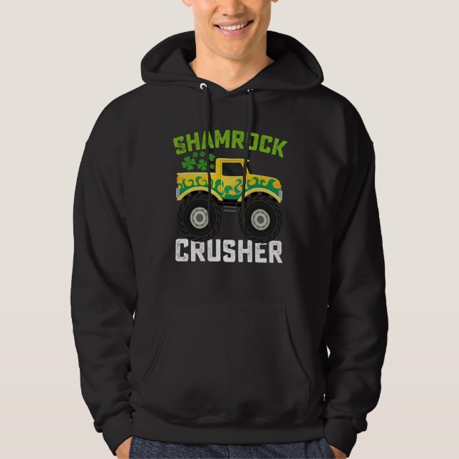 Moletom Caminhão Monstro Shamrock Crusher Dia de São Patrí (Frente)