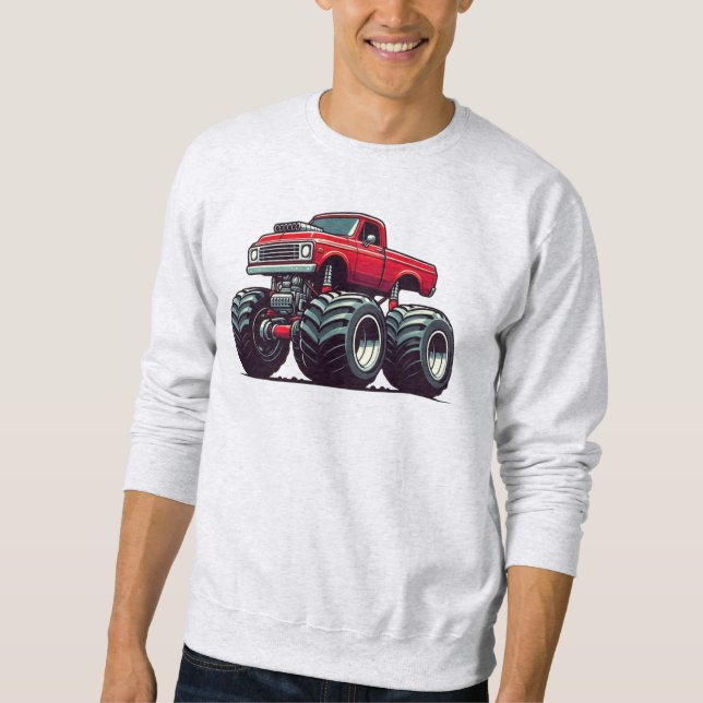 Moletom Caminhão monstro vermelho (Frente)