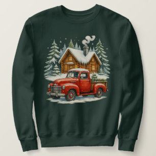 Moletom Caminhãozinho Vermelho Retrô de Natal - Inverno Vi