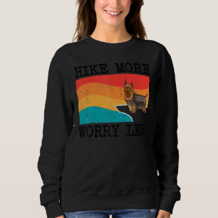 Moletom Caminhe Mais Preocupada, Menos Silky Terrier Graph