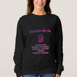 Moletom Caminho de Vida 9 com Palavras-chave Longa Folga