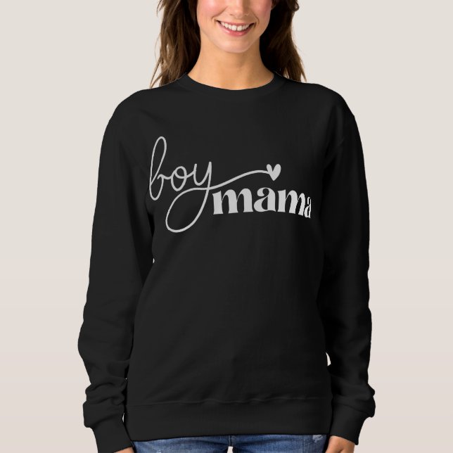 Moletom Camisa-Menina, Suéter-Mãe-Menino, Mamãe-Menino (Frente)