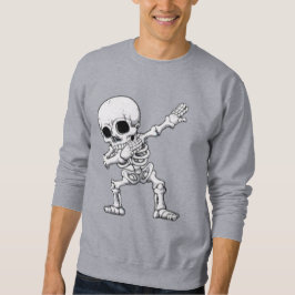 Moletom Camisa-T de Dabbing do esqueleto de Halloween