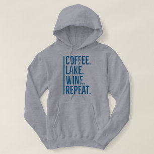 Moletom Camisa-T Repetida De Vinho No Café Lake