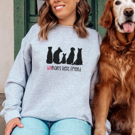 Moletom Camiseta-do-cachorro do melhor amigo da mulher
