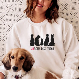 Moletom Camiseta-do-cachorro do melhor amigo da mulher