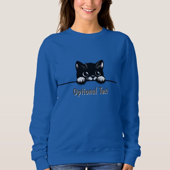 Moletom Camiseta-doce Design de gato-de-estimação (Frente)