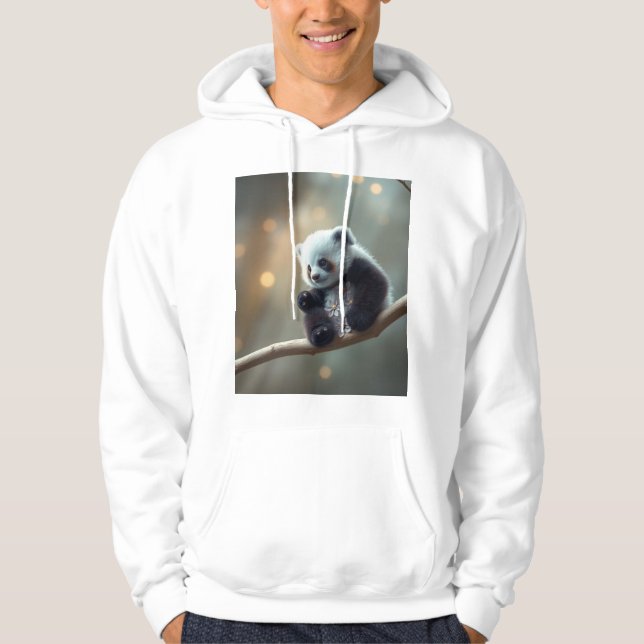 Moletom "Camiseta Doce Louca com Panda Bebê Adorável em um (Frente)