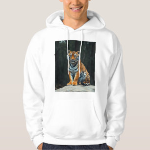 Moletom "Camiseta Majestosa Bengala Tiger: Elegância Flore