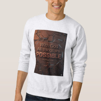 Moletom CamisetaCom Deus Todas as Coisas São Possíveis – M