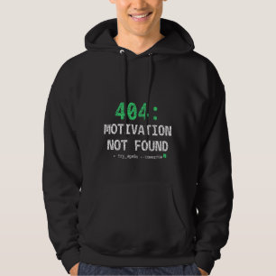 Moletom Camisola 404: Motivação Não Encontrada — Camisola