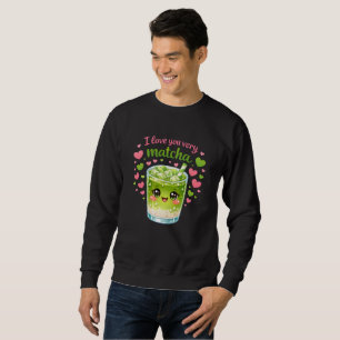Moletom Camisola Aconchegante Amante de Matcha Fofa