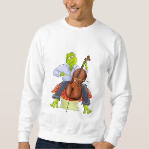 Moletom Camisola adulta unisex do sapo do violoncelo
