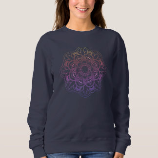 Moletom Camisola azul escura Mandala