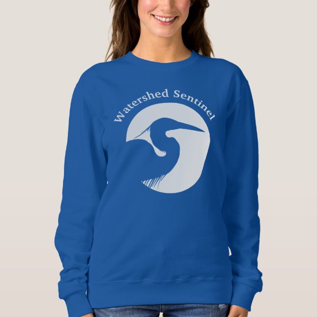 Moletom Camisola azul feminina  (Frente)