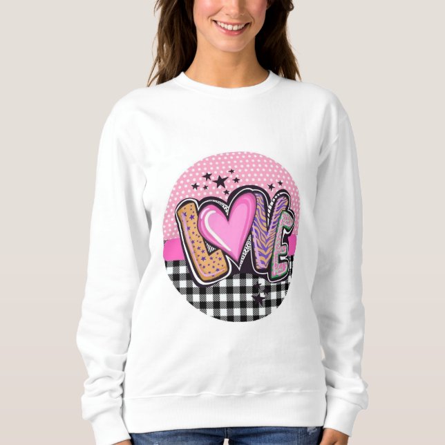 Moletom Camisola Básica das Mulheres de Amor (Frente)