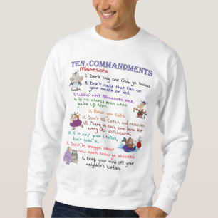 Moletom Camisola básica de dez mandamentos de Minnesota