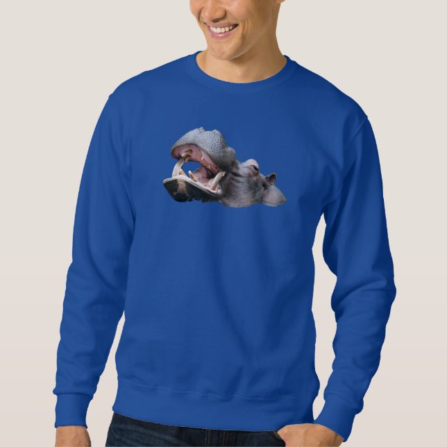 Moletom Camisola Básica de Hipopótamo (Frente)