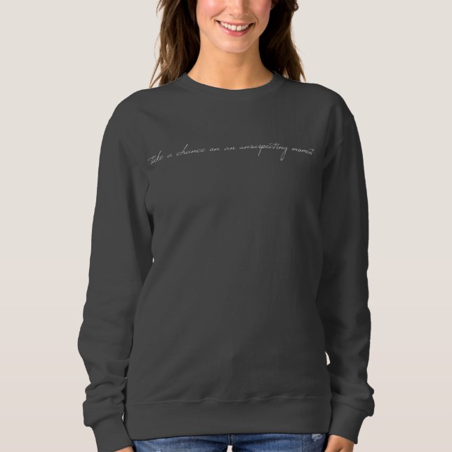 Moletom Camisola Básica Feminina Arriscar (Frente)
