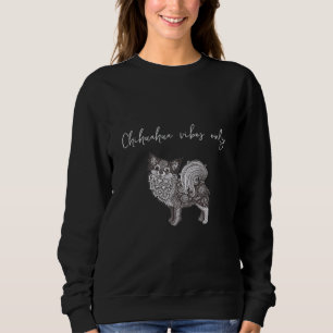 Moletom Camisola Básica Feminina Vibrações de Chihuahua