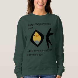 Moletom Camisola Básica "Gleam em Olhos" Verde Boomerangad