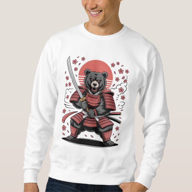 Moletom Camisola Básica Samurai Urso (Frente)