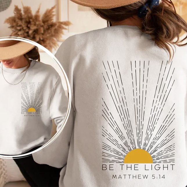 Moletom Camisola Be The Light (Criador carregado)