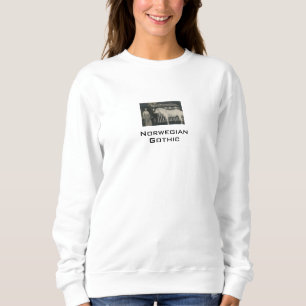 Moletom Camisola branca de foto real gótica norueguesa