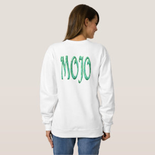 Moletom Camisola branca de mulheres Mojo costas