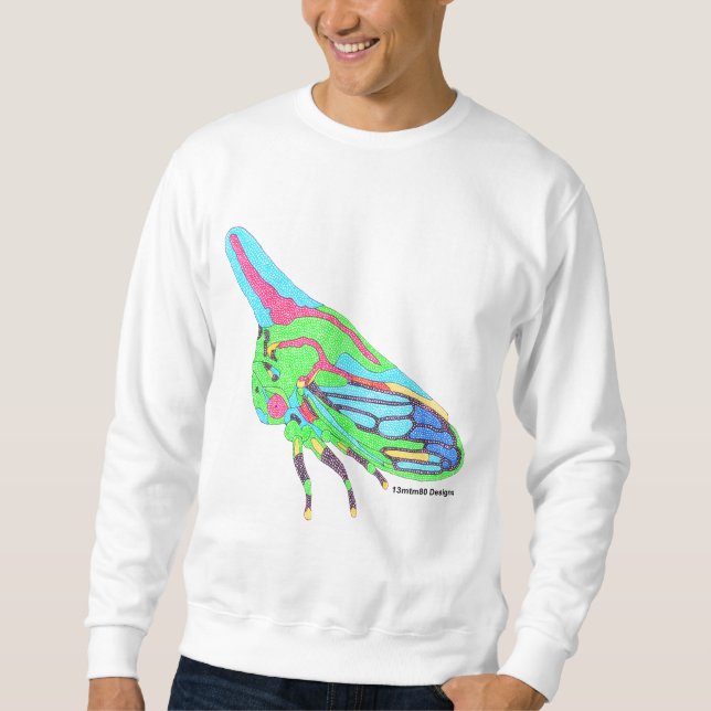 Moletom Camisola branca - Oak Treehopper (Frente)