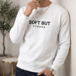 Moletom Camisola Branca Tipografia Preta Estética